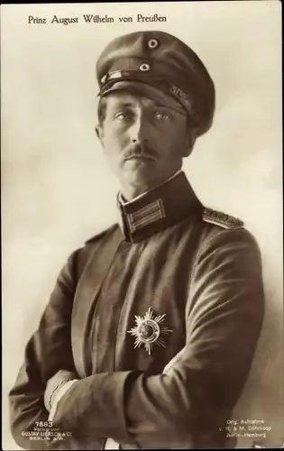 Ak Prinz August Wilhelm von Preußen, Liersch 7883, Uniform