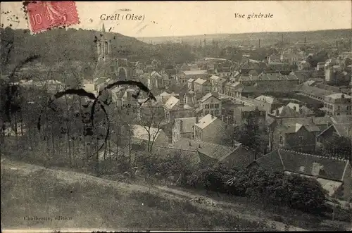 Ak Creil Oise, Gesamtansicht