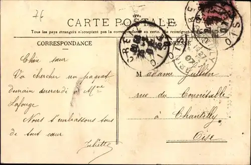 Ak Creil Oise, Gesamtansicht