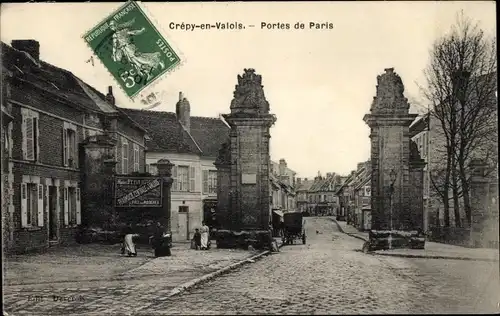 Ak Crépy in Valois Oise, Portes de Paris