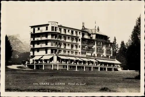Ak Crans sur Sierre Montana Kanton Wallis, Hotel du Golf