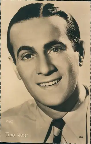 Ak Schauspieler Tino Rossi, Portrait