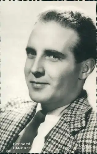 Ak Schauspieler Bernard Lancret, Portrait