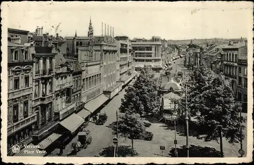 Ak Verviers Wallonien Lüttich, Grüner Platz