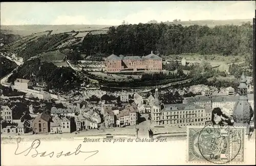 Ak Dinant Wallonien Namur, Vue prise du Chateau Fort