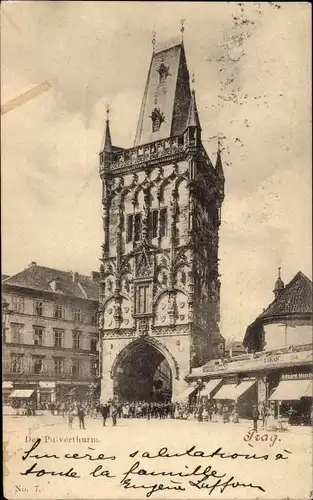 Ak Praha Prag Tschechien, Pulverturm