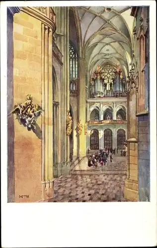 Künstler Ak Margold, Fr. X., Praha Prag Tschechien, Kirche der heiligen Vita