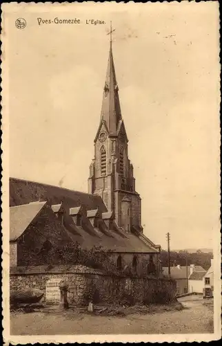 Ak Yves Gomezée Walcourt Wallonien Namur, Kirche