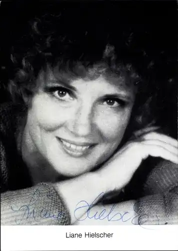 Ak Schauspielerin Liane Hielscher, Portrait, Autogramm