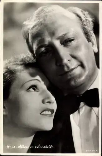 Ak Schauspieler Hans Albers, Schauspielerin Annabella