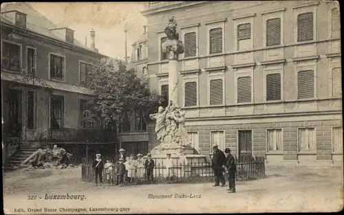 Ak Luxemburg, Denkmal Dieks Lenz