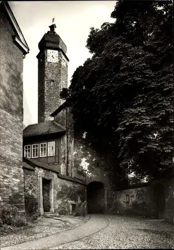 Ak Greiz im Vogtland, Eingang zum Oberen Schloss, Historisches Staatsarchiv