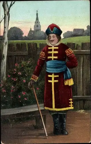 Ak Mann in ukrainischer Volkstracht, Portrait