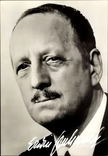 Ak Schauspieler Erwin Geschonneck, Portrait, Wählt die Kandidaten der Nationalen Front, Wahl 1967