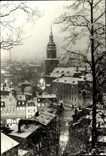 Ak Greiz im Vogtland, Winteransicht