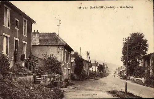 Ak Marbache Meurthe et Moselle, Grande Rue