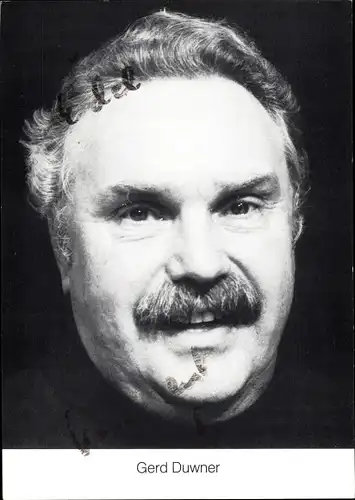 Ak Schauspieler Gerd Duwner, Portrait, Autogramm