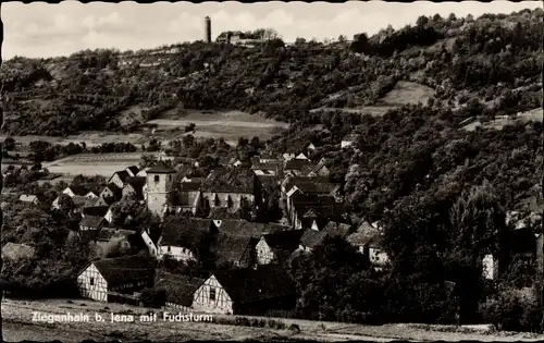 Ak Ziegenhain Jena in Thüringen, Fuchsturm, Panorama