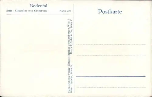 Ak Bodental in Kärnten, Dorfmotiv