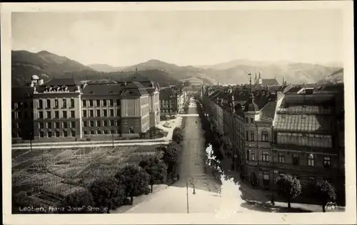 Ak Leoben Steiermark, Franz Josef Straße