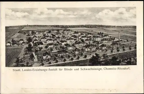 Ak Altendorf Chemnitz in Sachsen, Staatliche Landes-Erziehungsanstalt für Blinde und Schwachsinnige