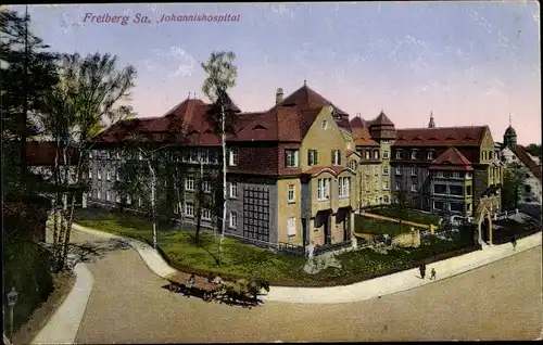 Ak Freiberg im Kreis Mittelsachsen, Blick auf das Johannishospital