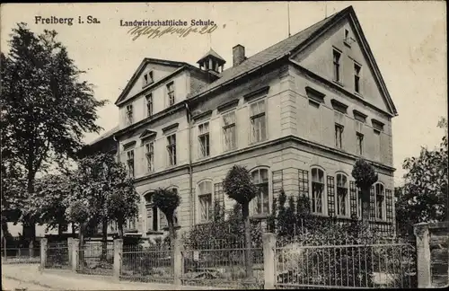 Ak Freiberg im Kreis Mittelsachsen, Landwirtschaftliche Schule