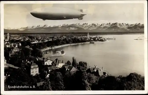 Ak Friedrichshafen am Bodensee, Panorama, Graf Zeppelin