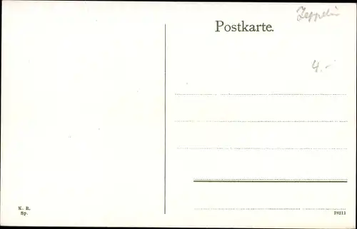 Ak Berlin Spandau, Zeppelin, Eiswerderbrücke, Dampfschiff