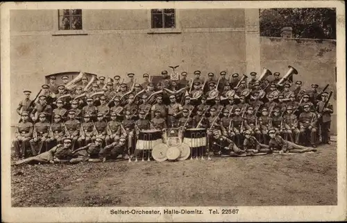 Ak Diemitz Halle an der Saale, Seifert Orchester