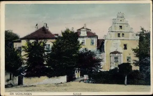 Ak Großmühlingen Bördeland in Sachsen Anhalt, Schloss