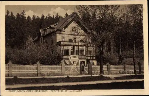 Ak Oberschierke Wernigerode im Harz, Kurpension