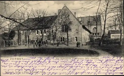 Ak Zerbst in Anhalt, Gymnasium Francisceum