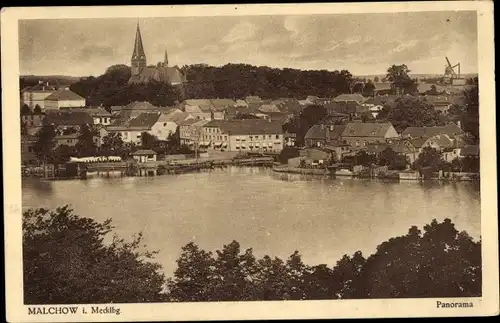 Ak Malchow in Mecklenburg, Panorama