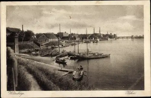 Ak Wittenberge an der Elbe Prignitz, Hafen