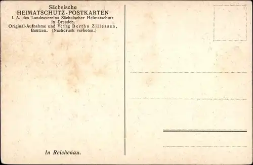 Ak Bogatynia Reichenau in Niederschlesien, Wäscherin am Bach