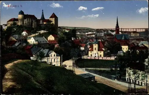 Ak Mylau Reichenbach im Vogtland, Totalansicht