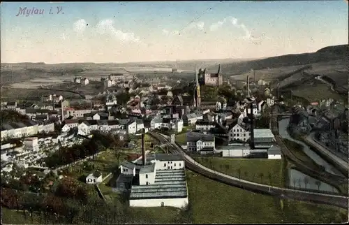 Ak Mylau im Vogtland, Gesamtansicht