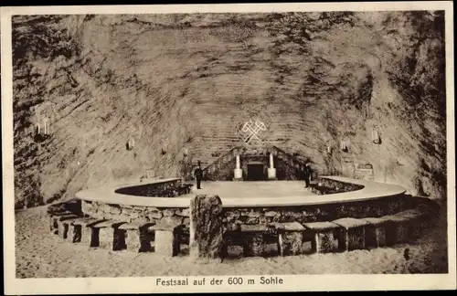 Ak Staßfurt im Salzlandkreis, Kaliwerk, Berlepsch Maybach Schacht, Festsaal