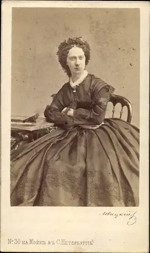 CdV Russischer Adel, Kaiserin Maria Alexadrowna, Portrait, um 1870