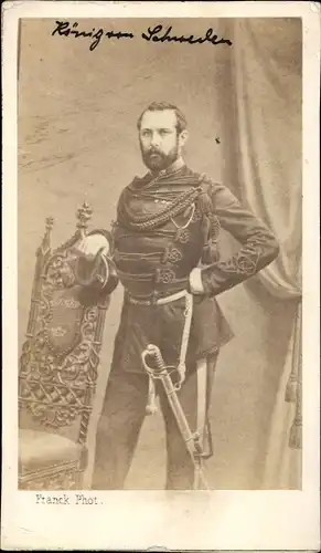 CdV König von Schweden, Standportrait, um 1870