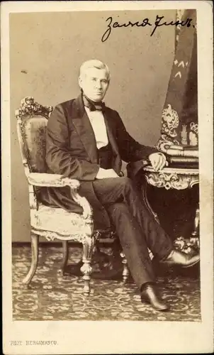 CdV Russischer Adeliger, Justizminister Bamjatin, Portrait, Anzug, um 1870