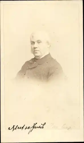 CdV Russischer Politiker Nikolai Alexejewitsch Miljutin, Portrait, Anzug, um 1870