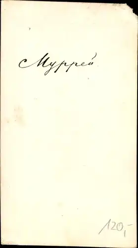 CdV Murray Portrait, Uniform, um 1870