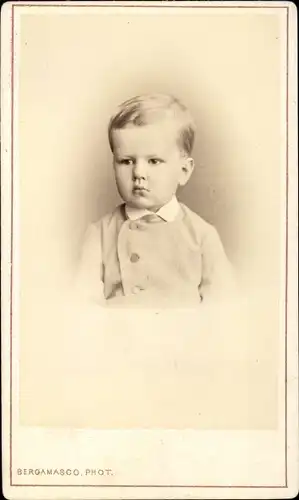 CdV Russischer Adeliger, Portrait, Kind, Anzug, um 1870