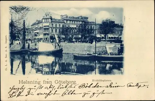 Ak Göteborg Schweden, Hvitfeldtsplatsen