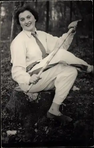 Foto Ak Pabianice Polen, Portrait einer Frau