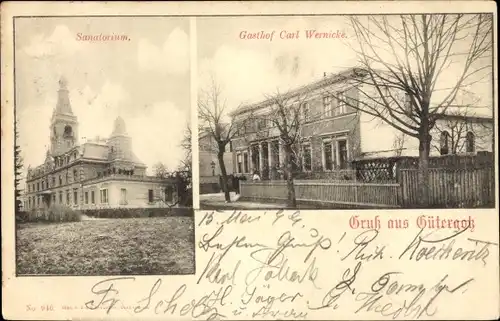 Ak Gütergotz Stahnsdorf Brandenburg, Sanatorium, Gasthof Carl Wernicke