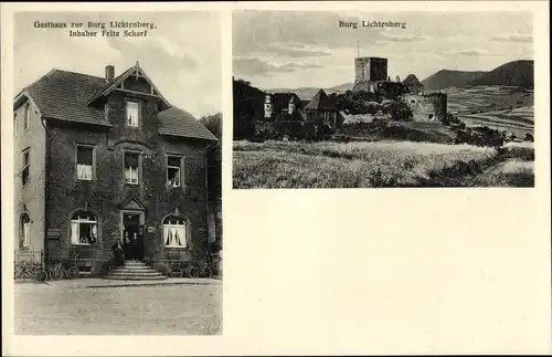 Ak Thallichtenberg in der Pfalz, Burg Lichtenberg, Gasthaus zur Burg Lichtenberg