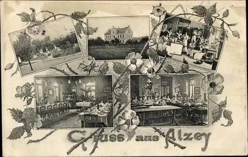 Ak Alzey in Rheinhessen, Haushaltungsschule